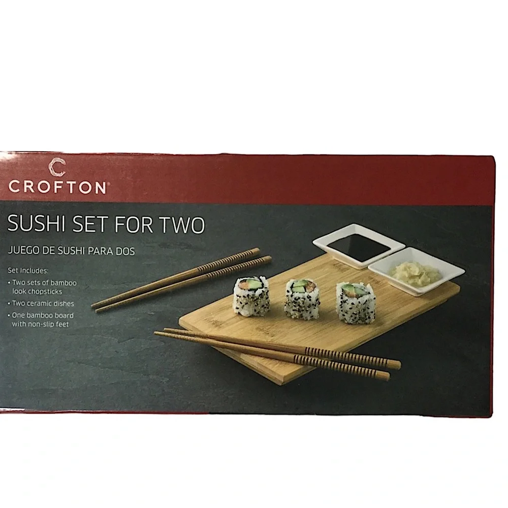 CROFTON Sushi Set for Two People Boxed Set NIP